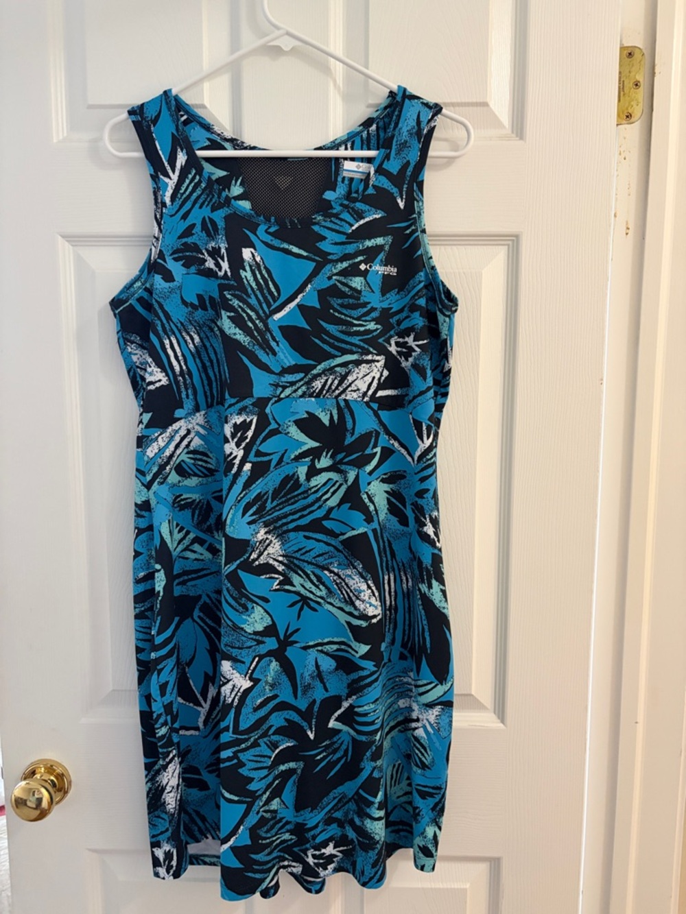Columbia Teal & blackTropical Tank Dress